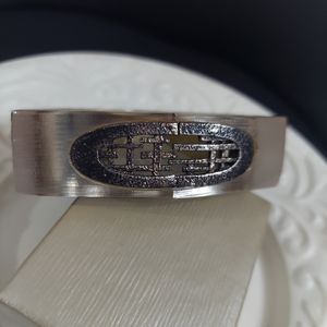 Alexis Bittar Silver Geometric Lucite Bracelet